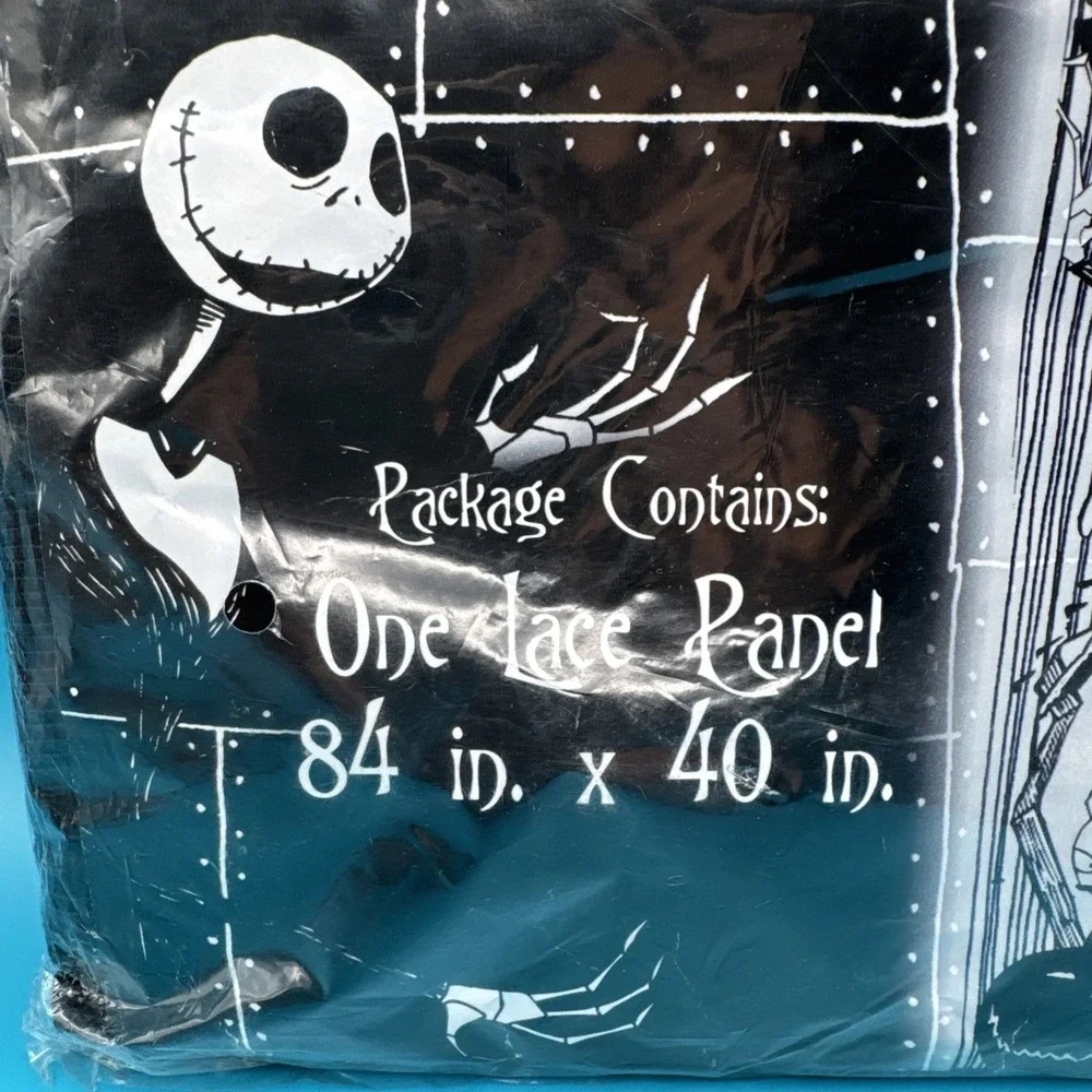 Disney Nightmare Before Christmas Curtain Drapery Panel Wall Art Halloween Decor